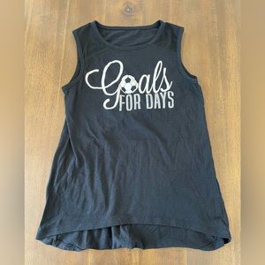 Goals for days soccer tank girls